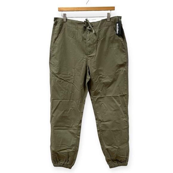 Chrystie NYC OG Logo Cropped Jogger Skate Pants in Olive Green Men's Large $89 - Picture 1 of 9